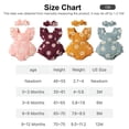 thumbnail image 2 of PatPat Newborn Baby Girl Clothes 100% Cotton Baby Romper Sleeveless Short Jumpsuit Summer Clothes Outfit Set, 0-3 Months, 2 of 11