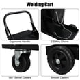thumbnail image 6 of Tcbosik Welding Cart, 3-Tier Welder Cart with 360° Swivel Wheels and Tank Storage Safety Chains, Rolling Welder Cart for Welding Machine, Black, 6 of 9