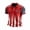 Watermelon Red, variant on BUWTTED Men's Polos Shirts Short Sleeve Graphic Tees Flag Print Button Lapel T Shirts Navy L