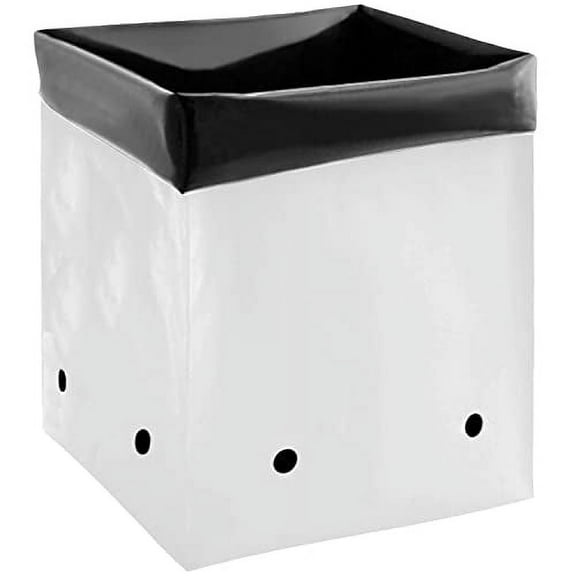Grow1 1/2 Gallon Grow Bags (100 Pack) Black and White Poly Bags for Plants, Perfect for Plant Nursery Bags, Seedling Bag & Greenhouse Grow Bags, Half Gallon Nursery Pot