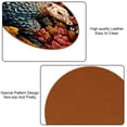 thumbnail image 5 of Pangolin 6PCS Round Microfiber Leather Coasters, 11x11 cm/4.3x4.3 in, Stylish Drink Mats for Home and Office, Absorbent and Beverage Coasters, 5 of 6