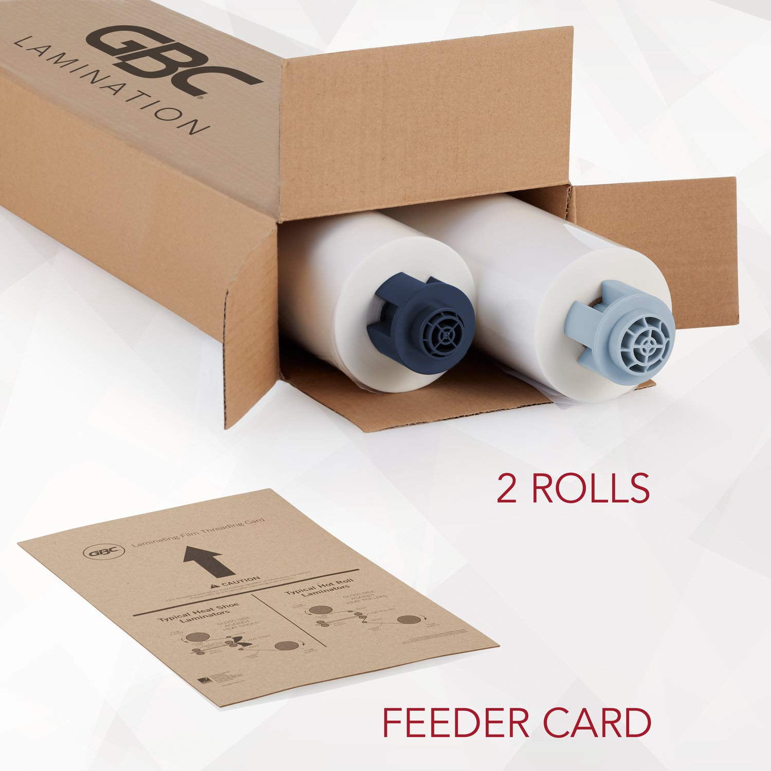 GBC Thermal Laminating Film, Rolls, Ultima 35 EZload, Glossy, NAP II, 12" x 200', 2 Pack (3125913EZ) CA2