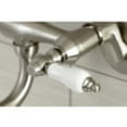 thumbnail image 4 of Kingston Brass KS515SN Wall Mount Bathroom Faucet, Brushed Nickel, 4 of 5