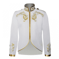 thumbnail image 2 of Chaqueta de uniforme de príncipe para hombre, para desfile de bateristas, para oficiales punk, para desfiles de festivales de música, desfiles militares, disfraz de carnaval, 2 of 5