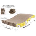 Cat Scratcher Cardboard, Recycle Corrugated Cat Scratching Pad, Wave Shaped Reversible Kitty Cat