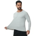 thumbnail image 5 of Taigaofy Men's Long Sleeve Shirt Rash Guard Swim Shirt UPF 50+ UV Protection Quick Dry Lightweight Running Athletic Swim Grey M, 5 of 9