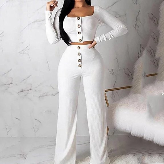 SDJMa Women's Lightweight Vee Cardigan Sweater Women's Fashionable Long-Sleeved Cardigan Slim Body Button Casual Suit