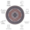 thumbnail image 4 of SAFAVIEH Tucson Drew Traditional Machine Washable Area, 4 of 8