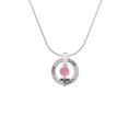 thumbnail image 2 of Delight Jewelry Silvertone Pink Baby Rattle Live Ring Charm Necklace, 18", 2 of 4