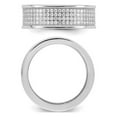 thumbnail image 4 of Sterling Silver Eternity Band Ring with Pave Synthetic Cubic Zirconia (CZ)s, 4 of 4