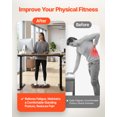 thumbnail image 2 of VEVOR Balance Board, Wobble Board Trainer for Adults, Premium Balance Training Equipment Rocker, Compact & Lightweight for Core Workouts, Standing Desk Exercise, Home Gym, Office, Workstation, Black, 2 of 9