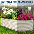 thumbnail image 2 of JoanKaren Raised Garden Bed,8x4x2 ft Outdoor Galvanized Planter Box for Vegetables,Fruits and Flowers,Beige, 2 of 9