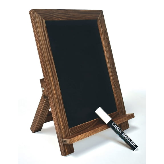 Better Office Products Framed Magnetic Chalkboard with One White Chalk Marker
