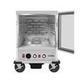 thumbnail image 6 of 33 in. Commercial Insulated Half-Size Heated Holding Proofing Cabinet with 12-Pan Capacity and Glass Door in Silver (KM-CHP12-SIGL), 6 of 15