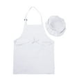thumbnail image 4 of ZAXARRA Child Craft Apron and Hat Set Front Pocket Bib Apron + Elastic Band Cap, 4 of 7