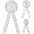thumbnail image 1 of Goniometer Set 3 Pieces of 6/8/12 Inch Occupational Physical Therapy Protractor Tool Measurement Angle Ruler Kit Plastic 360 Degree Universal (3pc), 1 of 7