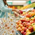 thumbnail image 6 of Summer Tropical Foldable Shopping Bag - Washable & Durable Grocery Tote with Floral Print, 6 of 6