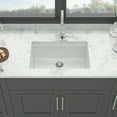 thumbnail image 3 of Quartz Kitchen Sink - 28"x19"x9.65" White granite composite Workstation undermount kitchen sink, 3 of 8