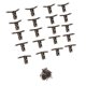 thumbnail image 5 of Bisagras para muebles de latón antiguo de 31 x 33 mm con resorte de soporte en ángulo de 90 grados, 20 unidades Bronce, 5 of 9