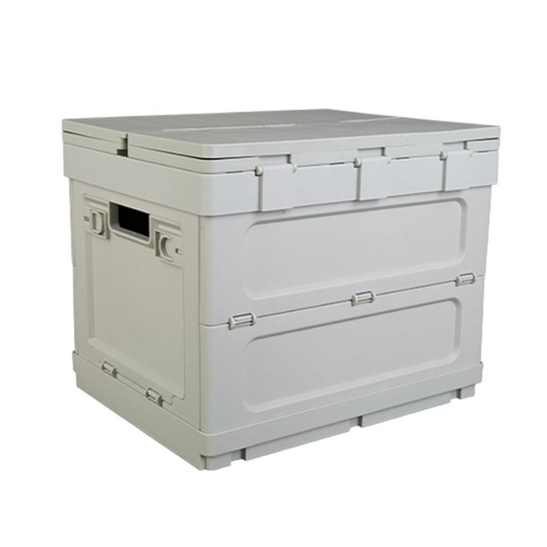 Caja de almacenamiento plegable Cola Organizador al aire libre Gris