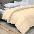 thumbnail image 3 of D.N.G. BEDDINGS 800 Thread Count 1 Piece Comforter, 100% Egyptian Cotton Cover, Damask Stripe, Twin/Twin XL Size, Ivory Color, 3 of 6