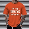 thumbnail image 6 of Mens Tshirts Summer Funny Festival Letter Printed Short Sleeve Graphic Tees Lightweight Breathable Soft Comfortable Casual Men Shirts Orange XXL, 6 of 6