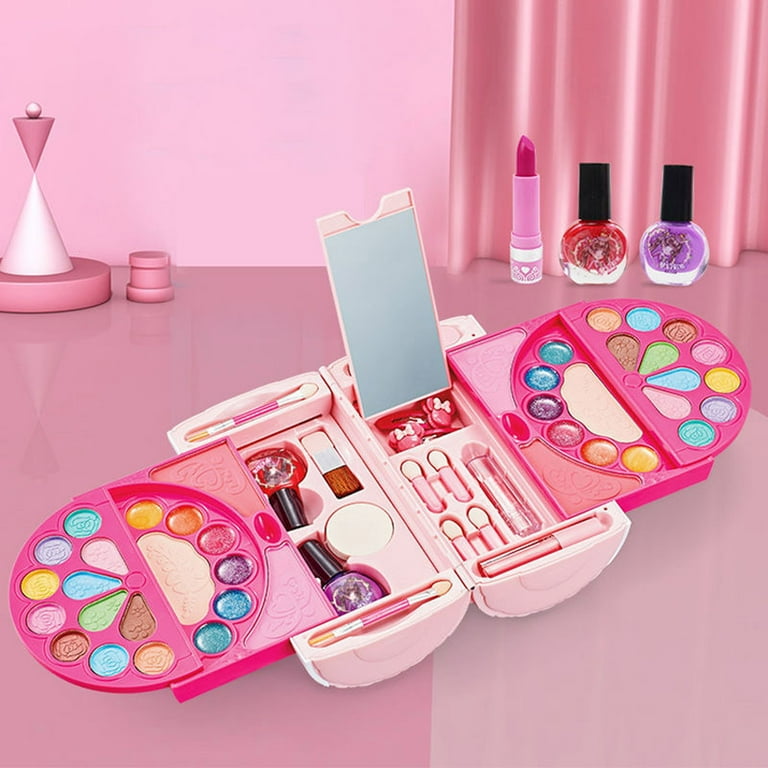 Kids Makeup Kit for Girl Make up Remover Real Washable Princess Set Non  Toxic for sale online