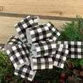 thumbnail image 3 of Black White Buffalo Check Pull Bows - 5" Wide, Set of 10, Plaid, Easter, Gift Wrap Ribbons, Presents, Wreath, Decorations, Christmas, 3 of 3