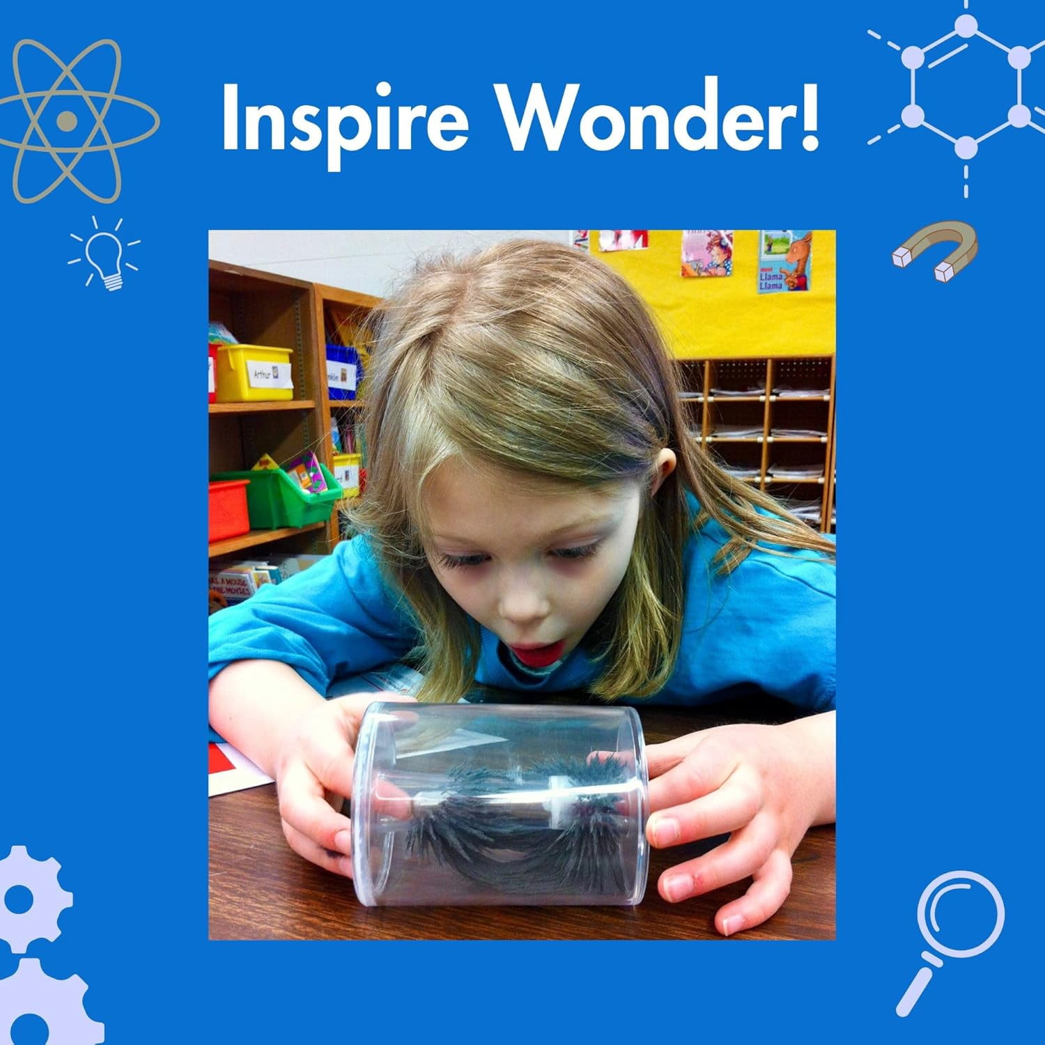 Dowling Magnets Simply Science Mysterious Magnet Tube with Steel Filings