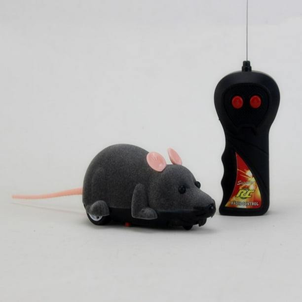 HEQU 1Pc Pet Cat Remote Control Toy Fake Mice Mouse Prank Rat Mock