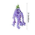 thumbnail image 3 of Artificial Lilac Flowers, Plastic Hanging Vine Garland, Wedding Arch Ceiling Decor, Multicolor Fake Flower Strings, Home Office Party Decoration, Realistic Floral Arrangement, 3 of 6