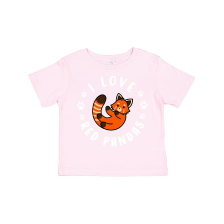 

Inktastic I Love Red Pandas Gift Toddler Boy or Toddler Girl T-Shirt