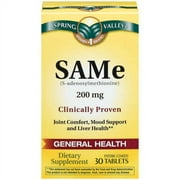Spring Valley Same 200 mg Tablets Dietary Supplement 30 ct
