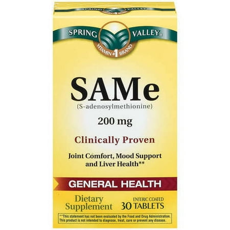 Spring Valley Same 200 mg Tablets Dietary Supplement 30 ct