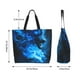 thumbnail image 5 of Disketp Wolf Bolsa Tote Estampada para Mujer, Bolso de Hombro y de Mano para Compras y Viajes, 5 of 8