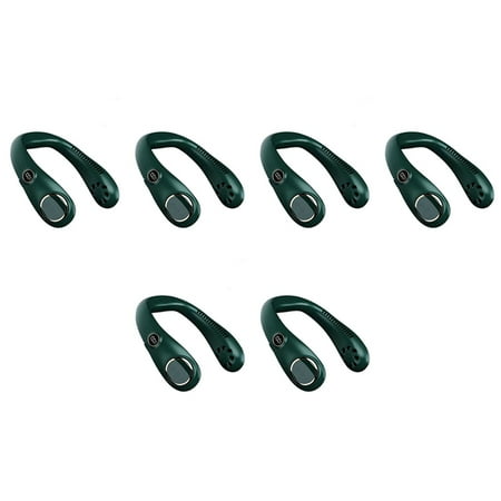 

5X Mini Fan Convenient Hanging Neck Fan USB Neck Fan Rechargeable Portable Leafless Air Wireless Smart Hanging-B