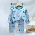 thumbnail image 4 of Pijamas para niños, ropa de dormir de Navidad para niños y niñas, conjunto de algodón, ropa de dormir de otoño e invierno, ropa de hogar para niños, conjunto de pijamas de dos piezas, 4 of 4