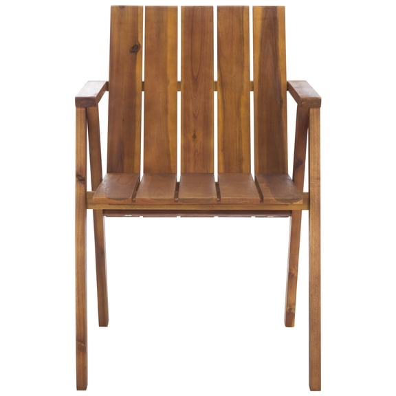 Safavieh Outdoor Tucker Wood Adirondack Chair, Natural