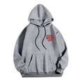 thumbnail image 5 of MHFRRA Sudadera con Capucha Estampada para Uso Diario Sudadera Informal para Mayor Comodidad y Estilo En Actividades Deportivas y de Ocio Gris claro, 5 of 5