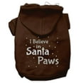 thumbnail image 6 of Christmas Pet, Dog  Cat Hoodie Screen Printed, "I Believe In Santa Paws", 6 of 11