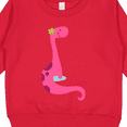 thumbnail image 3 of Inktastic Cute Pink Dinosaur Toddler Sweatshirt, 3 of 4