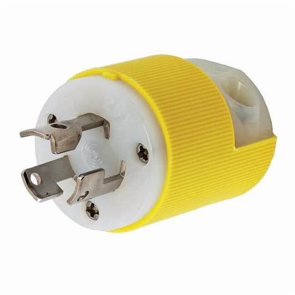 Hubbell Wiring Device-Kellems Plug,125V,15A,L5-15P,2P,3W,1PH HBL47CM20C