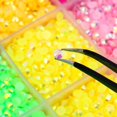 thumbnail image 2 of 19200pcs 12-Color FlatBack Crystal Rhinestones Nail Art Decoration DIY Gems Set Clear Craft, 2 of 9