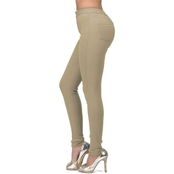 Tiqkatyck Jeans for Women, Womens Fashion High Rise High Waisted Jean Stretchy Straight-Leg Jean for Women Jeans Khaki L