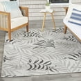 thumbnail image 5 of Nourison Garden Oasis Indoor/Outdoor Grey 4' x 6' Area Rug (4x6), 5 of 10