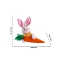 thumbnail image 3 of DefiDgd Easter Fabric Bunny Carrot Hanging Ornaments,Easter Stuffed Fabric Pendant for Spring Home Wedding Party Farmhouse Decoration Supplies(Pink), 3 of 5