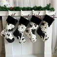 thumbnail image 6 of 2025 New Christmas Cow Print Stockings 20 Inches Decorations Large Christmas Cow Print Ornaments Stockings Soft Cow Pattern Xmas Socks for Family Holiday Birthday Party Decorations Gift, 6 of 9