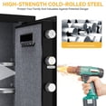 thumbnail image 3 of Dextrus Fire Resistant Home Safe with Digital Keypad, 27.16" x 20.47" x 16.14", Black, 3 of 9