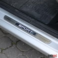 thumbnail image 2 of Door Sill Scuff Plate Illuminated for VW EOS Sport Stainless Steel Silver 2 Pcs, 2 of 8