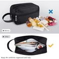 thumbnail image 3 of Travel Toiletry Bag for Women and Men,Hanging Cosmetic Bag,Oxford Fabric Toiletry Organizer for Travel,Business Trips and Daily Use,Travel Essentials for Men or Women (Black), 3 of 6